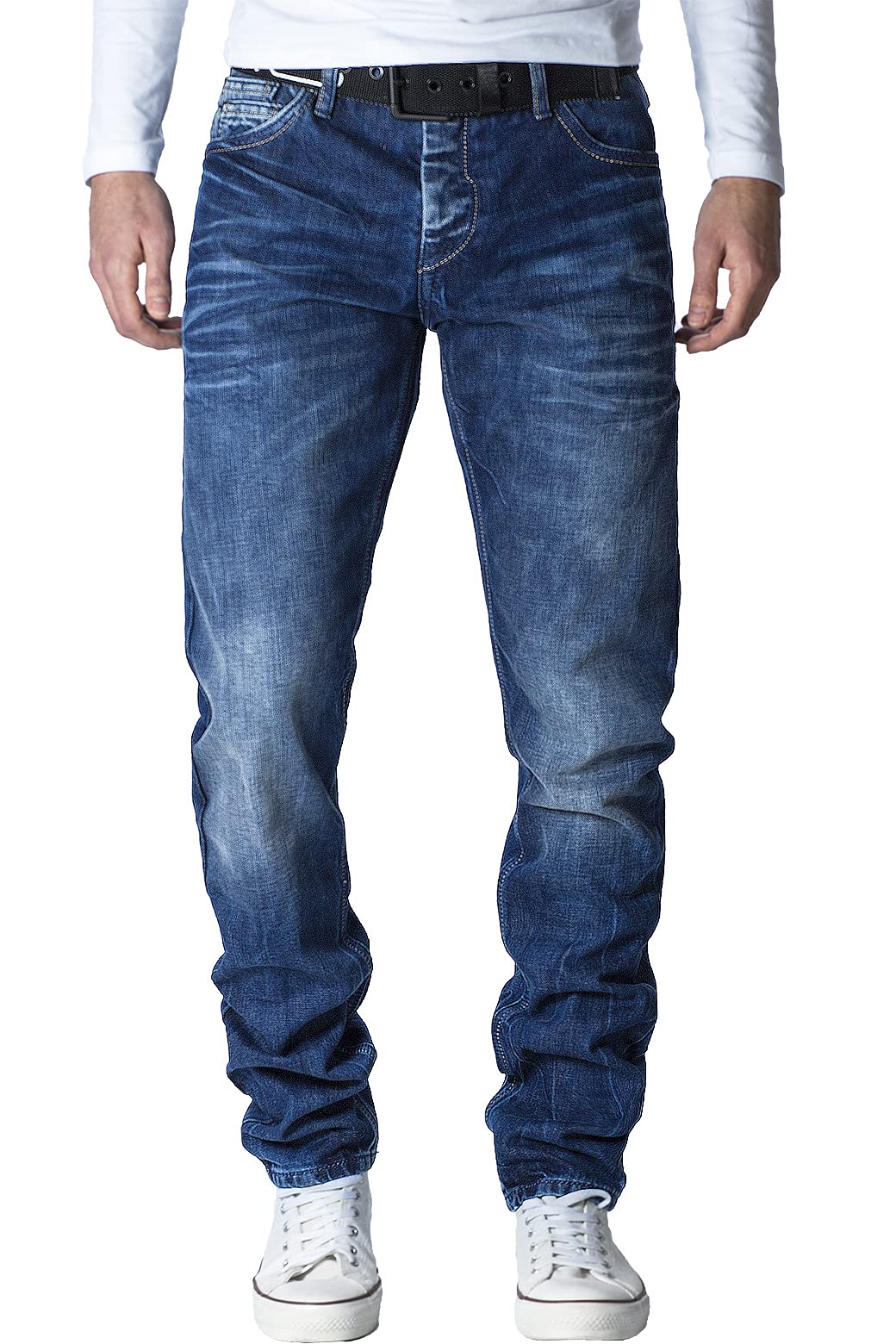 Cipo & Baxx Herren Jeans CD319Y, Blau2, 34W / 32L