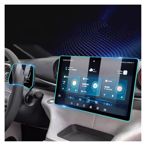 Für BYD Für Dolphin 2023 2024 Auto GPS Navigation Schutzfolie LCD Bildschirm Gehärtetes Glas Schutz Anti-Kratzfolie Montage Navigation Schutzfolie Navigations-Displayschutz