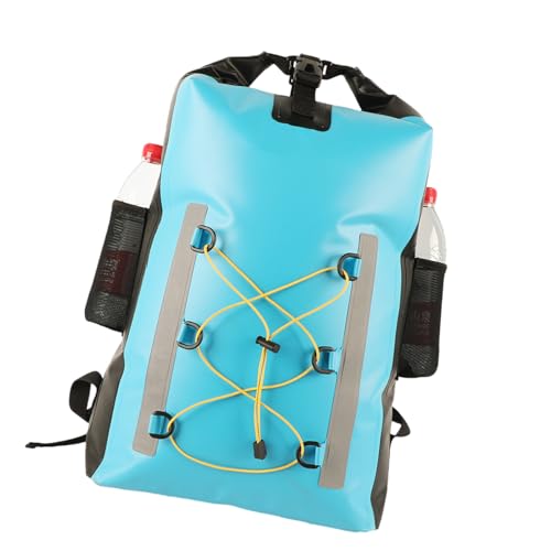 LIbgiubhy Trocken-Rucksack, wasserdicht, schwimmend, 30 l, wasserdichter Rucksack mit Seitentasche, wasserdichte Tasche für Kajakfahren, Bootfahren