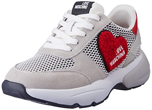 Love Moschino Damen Sneakerd.sportyrun Cr GHIA+rete Bc Sneaker, Mehrfarbig, 40 EU