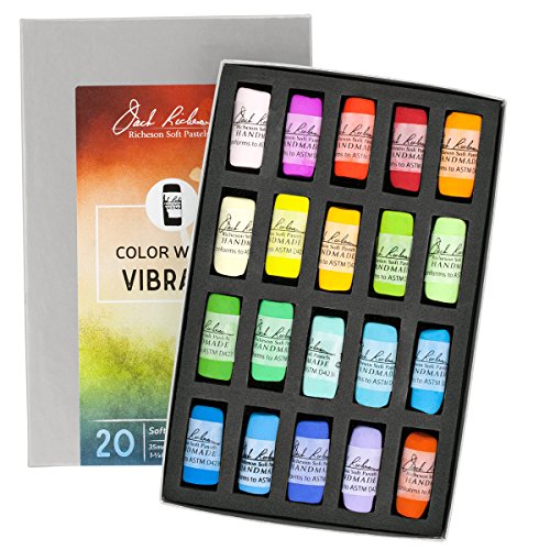 Jack Richeson Hand gerollt Weiche Pastellkreiden Farbe: Vibrant, 20-teilig