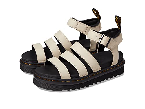 Dr. Martens Women's Blaire Fisherman Sandal, Black Patent Lamper, 10