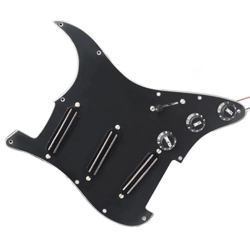 Standard-Pickguard-Tonabnehmer SSS Prewired Guitar Pickguard Mini Humbucker E-Gitarre Ersatzteile (Color : A)