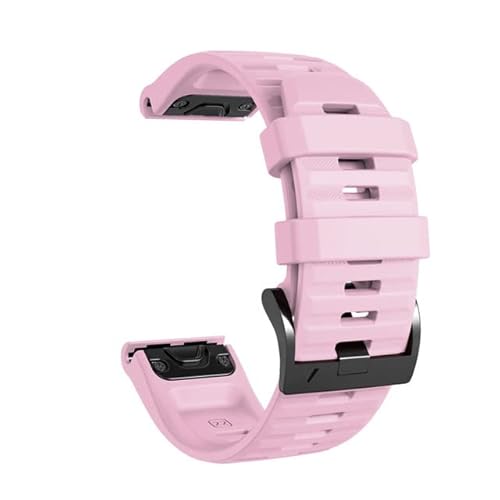 BANDKIT 26 mm 22 mm Schnellverschluss-Uhrenarmband für Garmin Fenix 6 6X Pro 5X 5 Plus 3 3HR Enduro D2 Delta, Silikon, Easyfit-Handgelenkschlaufe Correa, 22mm Fenix 5 5Plus, Achat