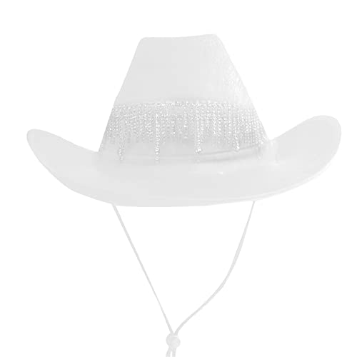 TAKOXIA Cowboyhut, Strass-Cowboyhut, Cowgirl-Hut, Junggesellinnenabschied, Brautparty, Braut, Cowgirl-Hut