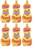 6x Paglieri Mon Amour Ammorbidente Concentrato Oro e Argan Konzentrierter Flüssiger Weichspüler Gold und Argan 54 Wäschen 1350ml