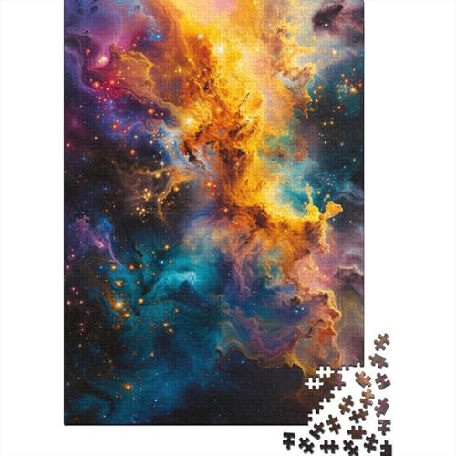 Holzpuzzle „Buntes Universum“ für Erwachsene und Teenager, 1000 Teile, für anspruchsvolle Puzzlespiele und Familienspiele 29,53x19,69 Zoll