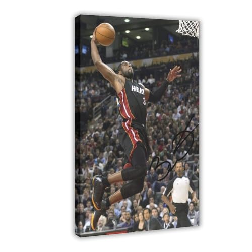 Photographie Signée Dwyane Wade Miami Heat En Édition Limitée + Autogramm Imprimé CERT Leinwandposter, Wandkunst, Dekordruck, Gemälde für Wohnzimmer, Schlafzimmer, Dekoration, 20 x 30 cm