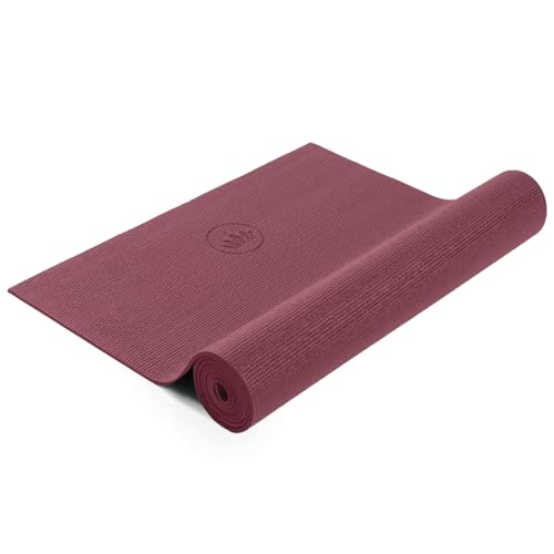 LOTUSCRAFTS® Yoga Matte MUDRA STUDIO [5mm Dicke] 183x61cm- 1,2kg leicht - Yogamatte rutschfest schadstofffrei & hautfreundlich - ideal als Gymnastikmatte, Sportmatte, Fitnessmatte und Pilates Matte