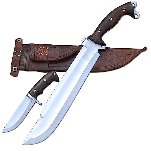 THE NEPAL 35 cm lange Klinge Predator Bowie-großes Bowie-Handgeschmiedetes Überlebens-Bowie-Großes Bowie-Messer-Jagd- und Campingmesser-Sammel-Bowie