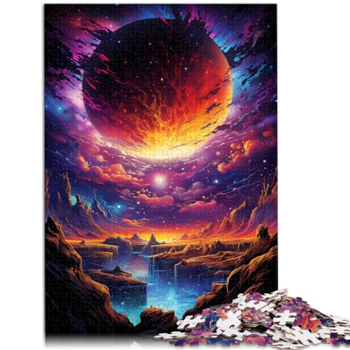 Puzzle für Spaceball, farbenfrohes 1000-teiliges Puzzlespiel, Holzpuzzle, Familienspiel, Stressabbau, schwieriges Herausforderungspuzzle, 1000 Teile (50 x 75 cm)