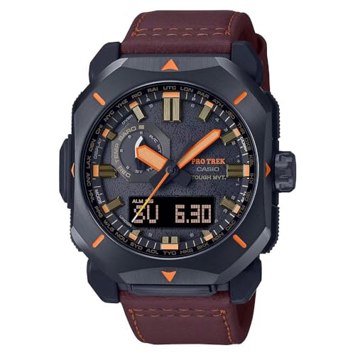 Casio Pro Trek Funk-Solar Herrenuhr Braun/Schwarz PRW-6900YL-5ER