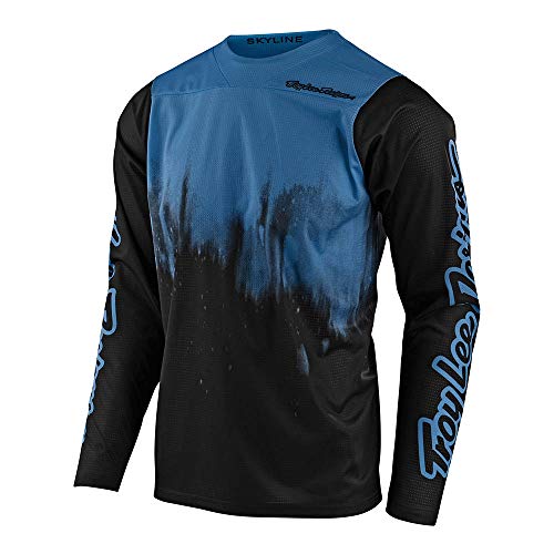 Troy Lee Designs Skyline Langarm Trikot blau/schwarz Größe M 2021 Radtrikot langärmlig