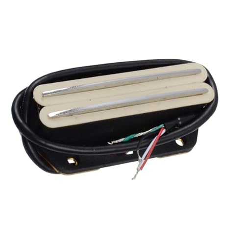 Gitarren-Tonabnehmer Bridge Pickup Dual Coil Bridge Pickup Dual Rail Pickup Für E-gitarre Zubehör (Color : Off white)