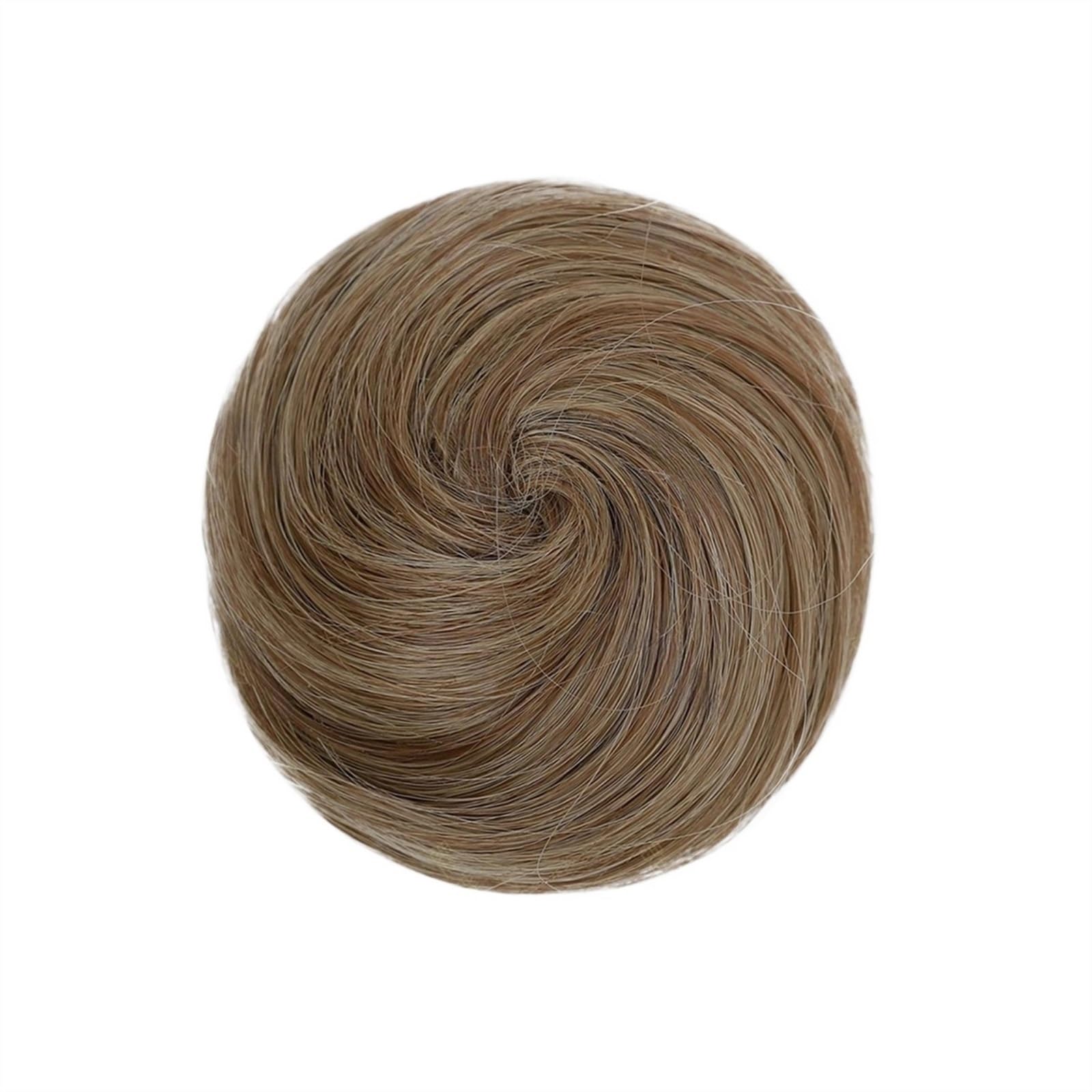 Haarteil Haargummi Space Bun, 2 Stück, Mini-Klauen-Clip for Anklipsen von unordentlichen Katzenohren, künstliche Haarknoten-Extensions, Perücken-Accessoire, Donut-Hochsteckfrisur, Haarteile for Frauen