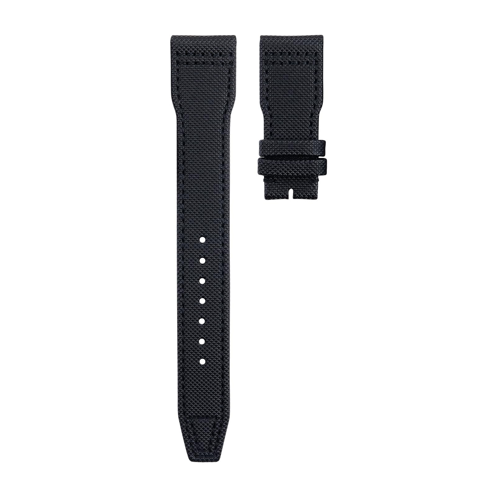 IOTUP Uhrenarmband aus Nylon-Leinen-Leder, 21 mm, 22 mm, für IWC-Armband Spitfire Mark 18 Portugieser Portofino Top Gun Pilot IW3777, 20 mm, Achat