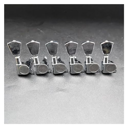 Strings Tuning Pegs Mechaniken Für Gitarre 6er-Pack versiegelte, geschlossene Gitarren-Tuning-Nagel-Kopfplatten-Mechaniken für Gitarrenteile (Color : 6)