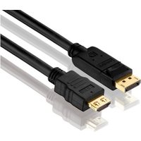 Purelink PureInstall PI5100 - Video- / Audiokabel - DisplayPort / HDMI - DisplayPort (M) bis HDMI (M) - 7.5 m - Dreifachisolierung - Schwarz - rund