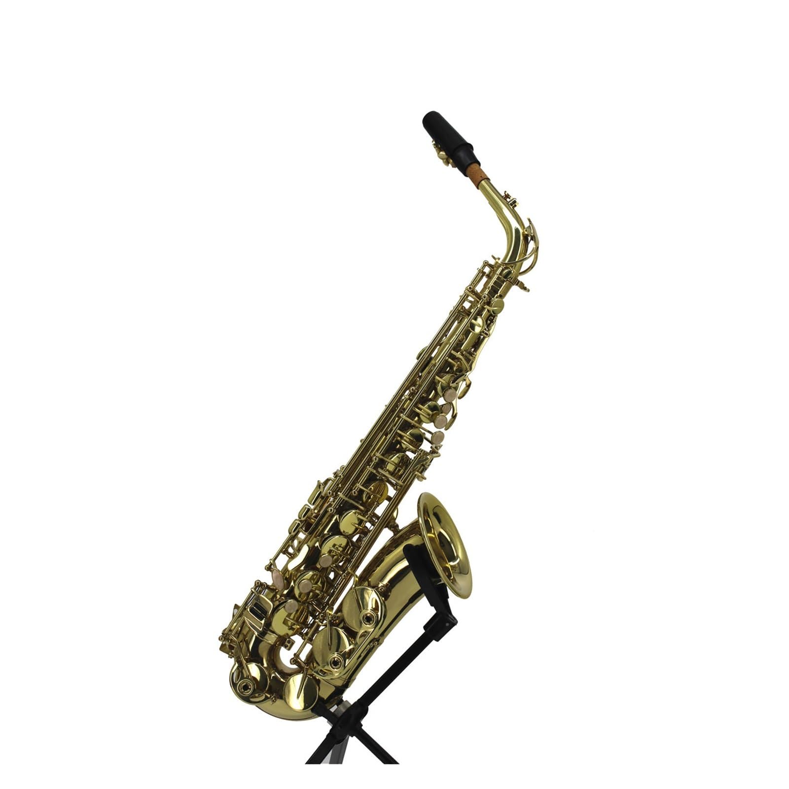 Anfänger-Musikinstrument, Altsaxophon, Lack-Gold-Messing-Saxophon In E-Flat, Altsaxophon Für Erwachsene