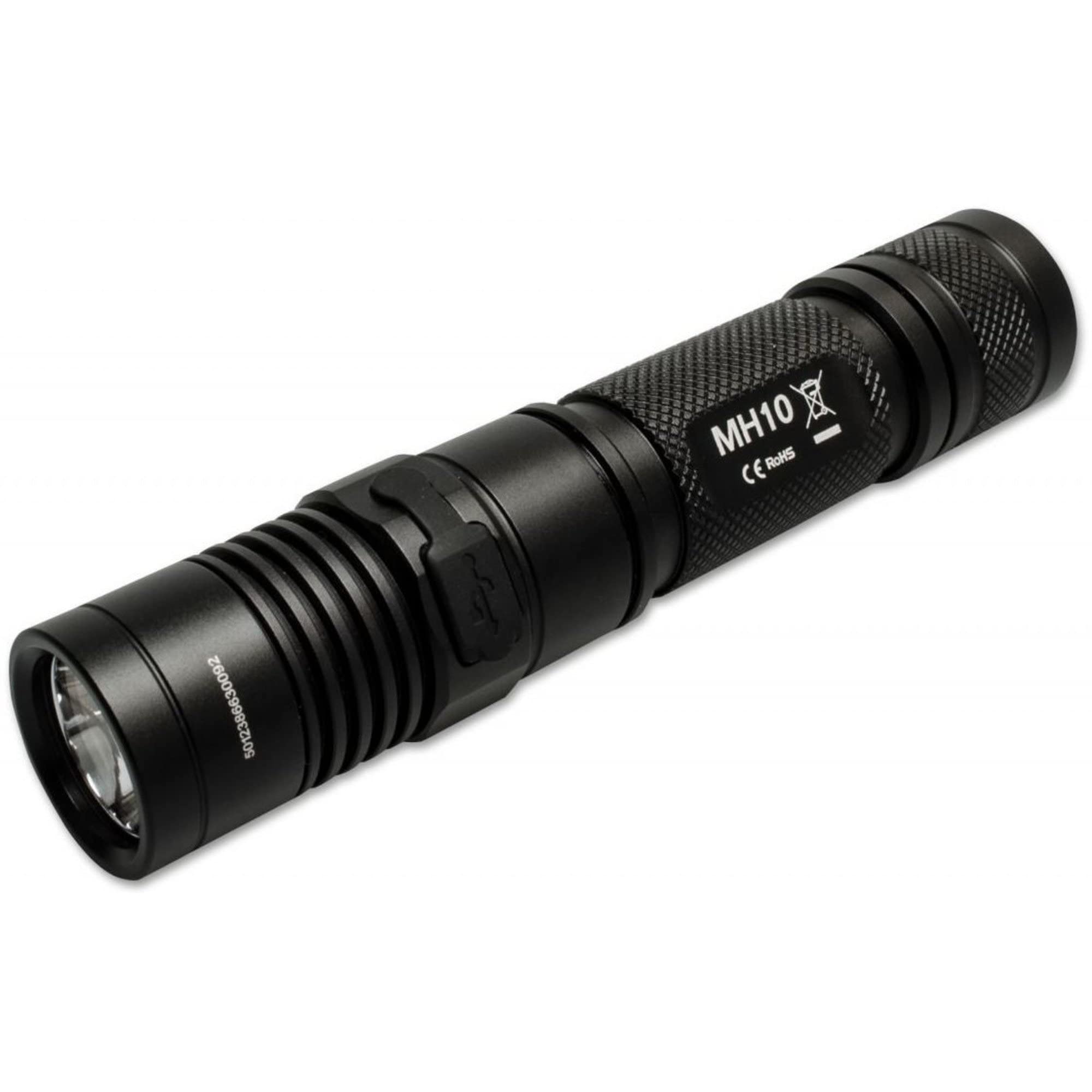 Nitecore Unisex – Erwachsene MH10 V2 Taschenlampe, Schwarz, 14,7 cm