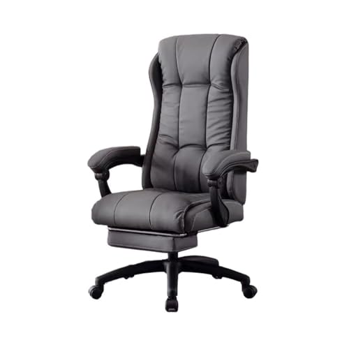 Zhaoj24-05 Bürostuhl Ergonomischer Heimcomputerstuhl, bequemer Liege-Bürostuhl, ergonomischer Stuhl, Gaming-Stuhl mit hoher Rückenlehne Schreibtischstuhl(Grigio)