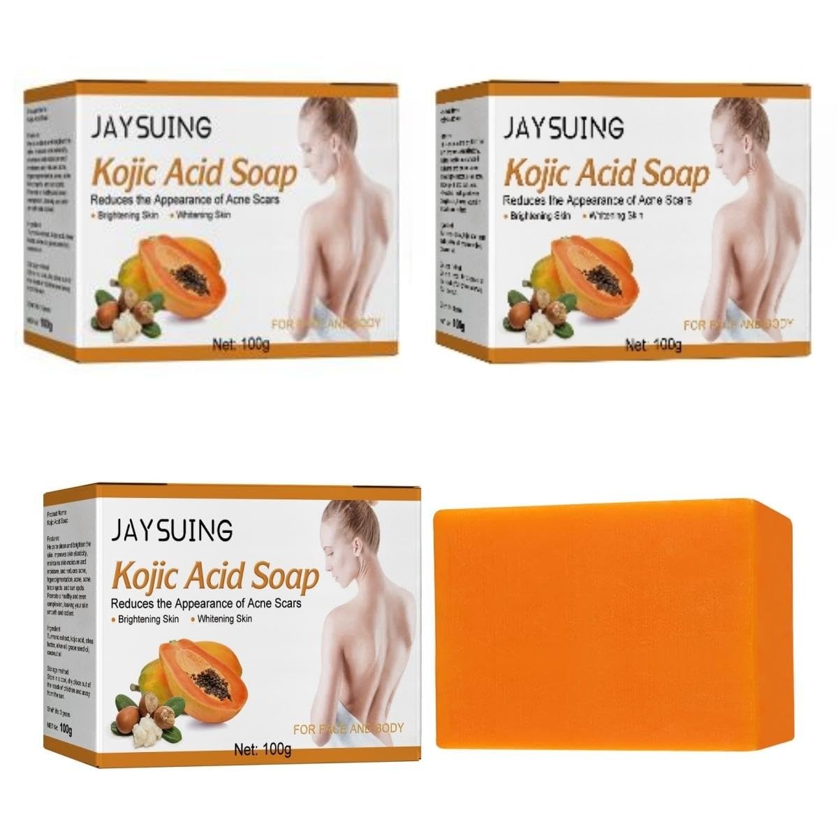 Papaya kojic acid soap, papaya soap, papaya kojic acid soap, turmeric and kojic acid soap for whitening, kojic acid soap for hyperpigmentation, kojic acid face and body soap