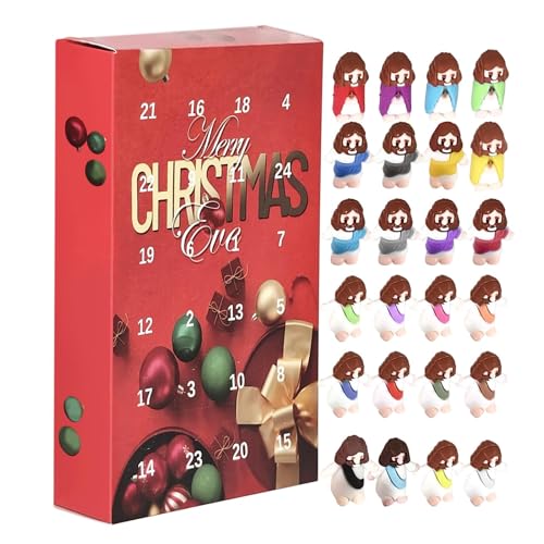 Adventskalender Kinder Jesus, Sammelfiguren Festliche Adventskalender, 2024 Countdown bis Weihnachtskalender für Erwachsene und Kinder, 24X Jesus Jesus Lustiges Spielzeug