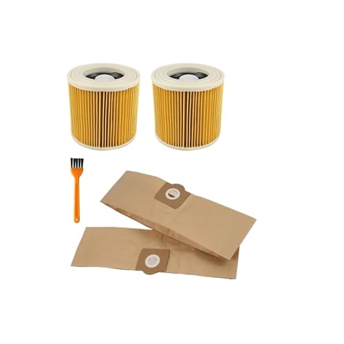 Zubehör Ersatz-Staubbeutel, Hepa-Filter. Kompatibel Mit Karcher WD3 Premium WD3200 WD3300 MV3, Zubehör A2004 A2054 Staubsauger-Ersatzteile(Set-B)