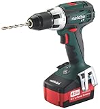 Metabo Akku-Bohrschrauber BS 18 LT (602102500) 18V 2x Li-Ion; Ladegerät ASC 55; metaBOX 145, Art des Akkupacks: Li-Ion , Akkuspannung: 18 V, Akkukapazität: 2 x 4 Ah