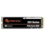 Seagate FireCuda 520 2TB interne SSD, M.2 PCIe Gen4, NVMe 1.3, bis zu 5000 MB/s, 3D TLC NAND, schwarz, 3 Jahre Data Rescue Service, Modellnr.: ZP2000GV3A012