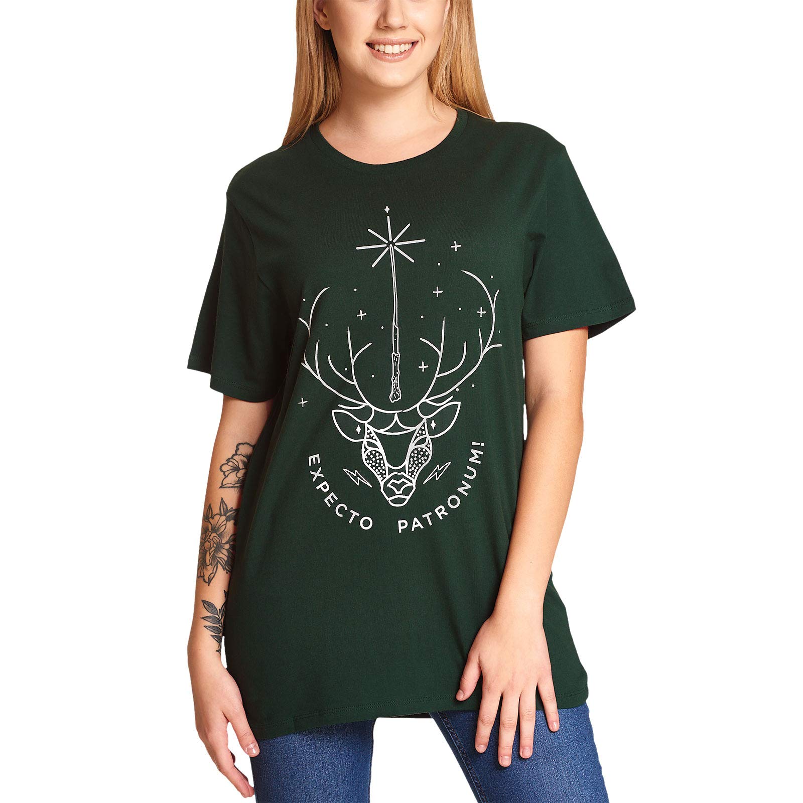 Cotton division Herren Harry Potter T-Shirt, Green, XL