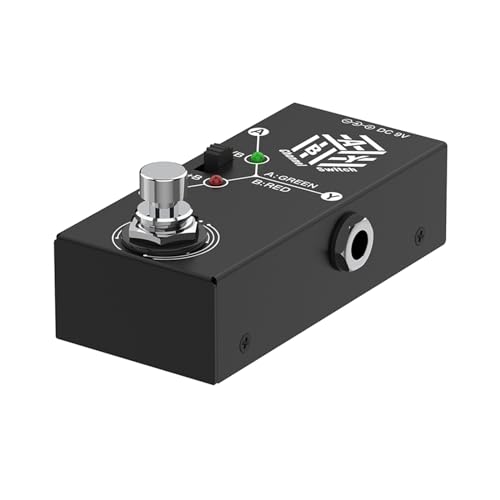 Switch Box Pedale Funktionales ABY Box Switch Gitarrenpedal Wahlkanalpedal Für Gitarrengröße True Bypass Gitarreneffektpedal True Bypass