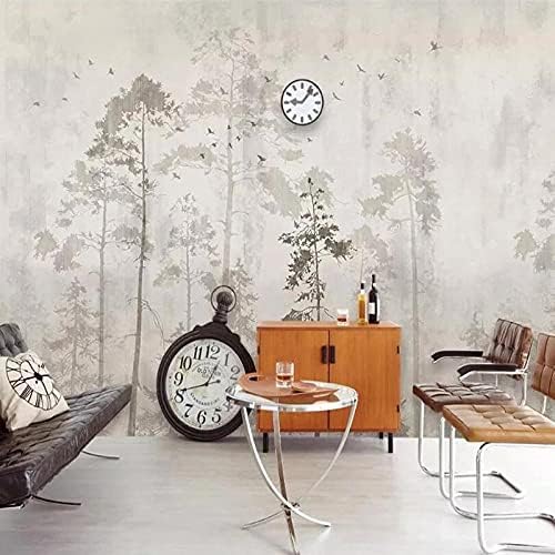 Vintage Wald Großer Baum Vogel Bilder 3D Tapeten Wanddekoration Fototapete Sofas Wohnzimmer Wandbild Schlafzimmer-200cm×140cm