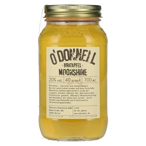 O'Donnell Moonshine BRATAPFEL Liqueur 20,00% 0,70 Liter