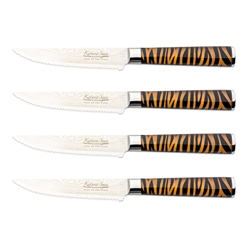 Katana Tiger KT-40/4 4-teiliges Steakmesser-Set mit Holzscheide, My Katana