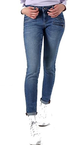 Miracle of Denim M.O.D Damen Jeans Suzy Skinny Fit (DE/NL/SE/PL, Bundweite & Schrittlänge, 26, 32, Sing Blue)