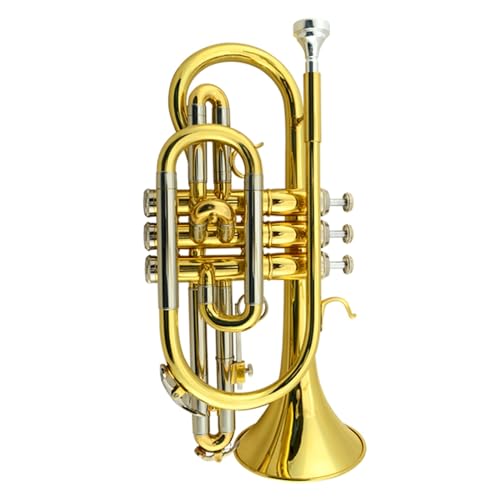 Kornettinstrument Trompeteninstrument Lack Gold B-Taste Professionelles Blasinstrument Kornettinstrument