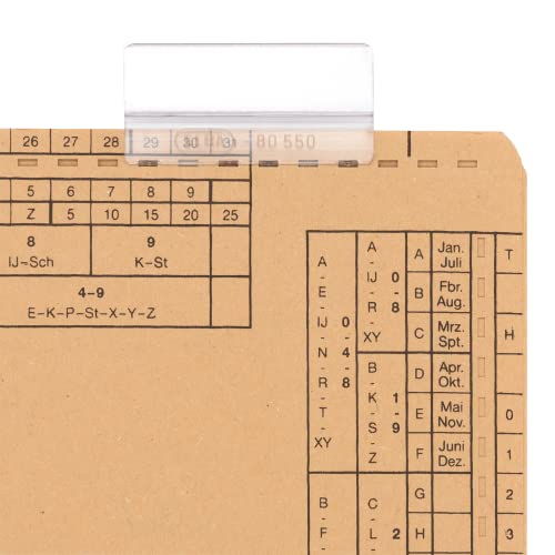 ELBA Vollsichtreiter für Einstellmappen, transparent