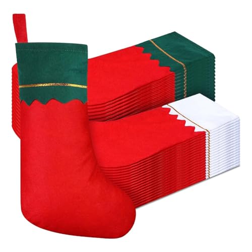 Sunmeit 36 Weihnachtsstrümpfe Party Favors Socken Weihnachtsdekoration Socken Weihnachtsbaumsocken für Urlaub