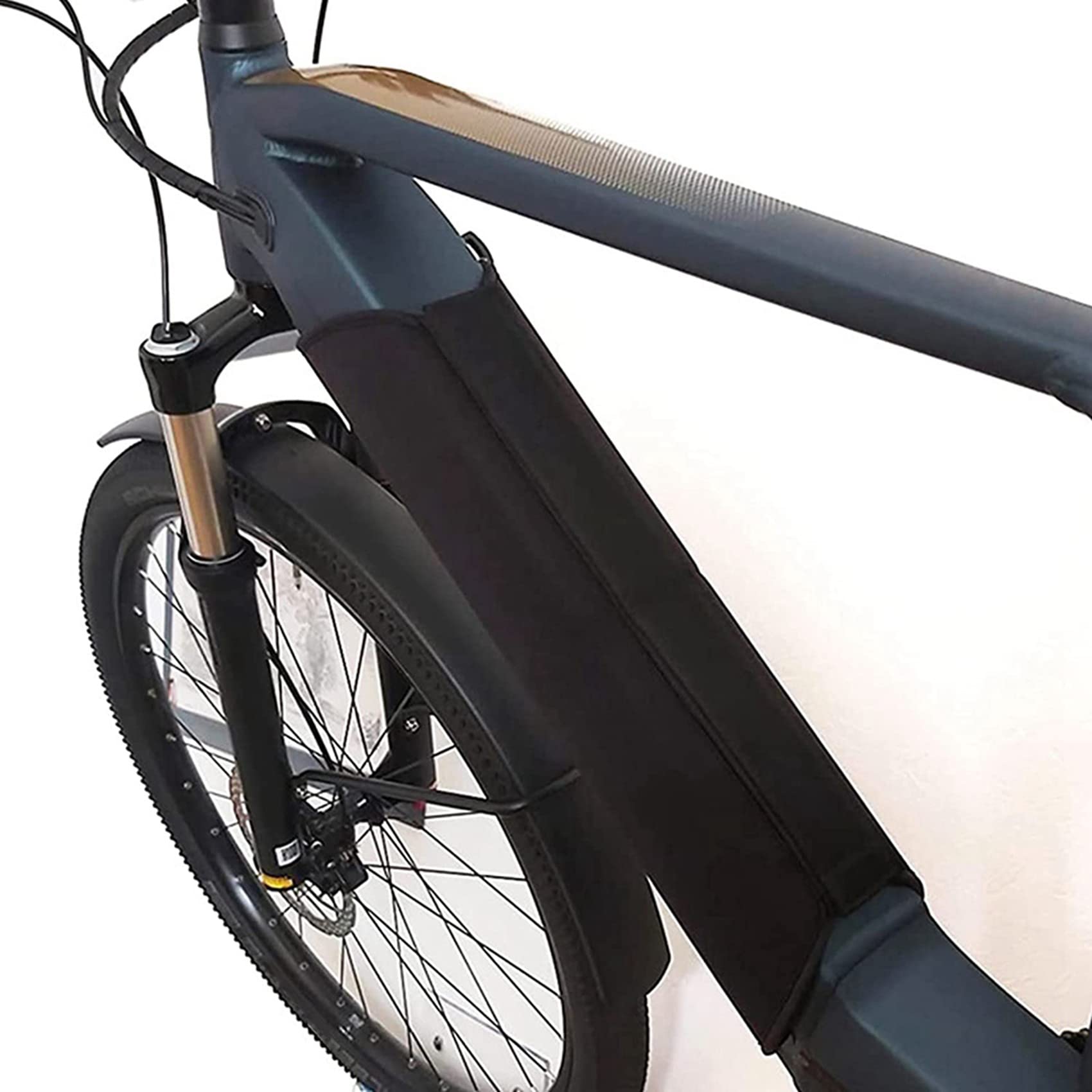 SICOSALT 2X wasserdichte Tasche für Fahrrad Lithium Batterie Upgrade, Elastisches Neopren, Staubdichte Anti-Schlamm Abdeckung, Fahrrad Zubehör