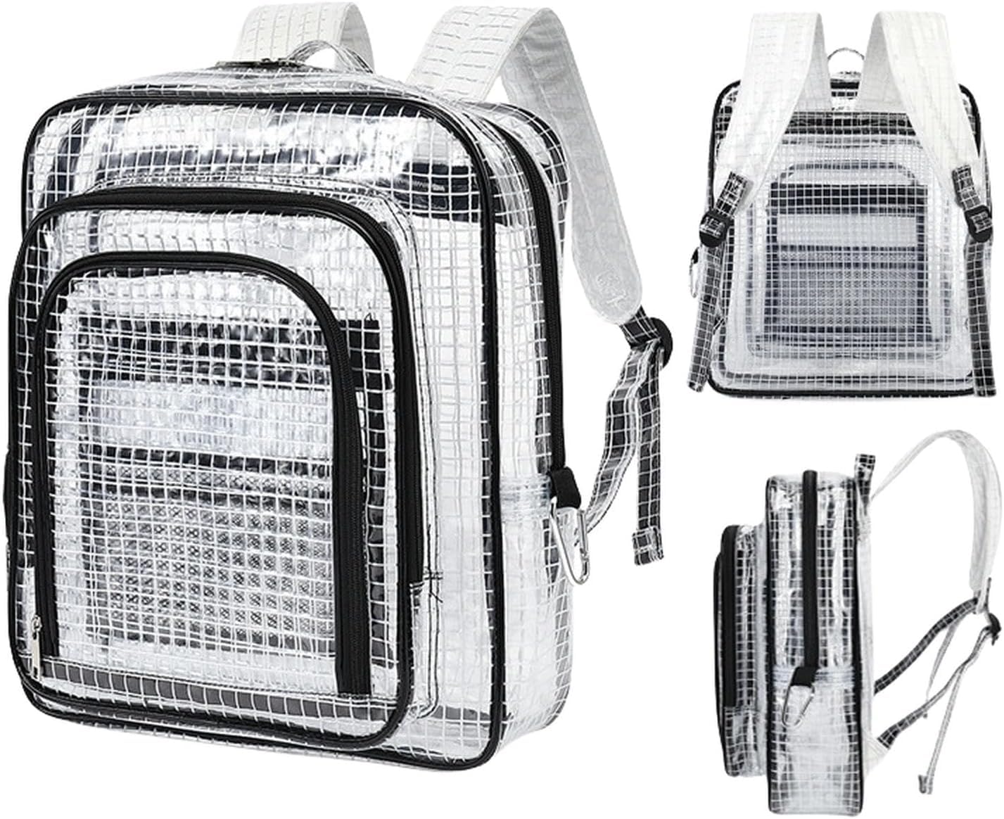 Rucksack Antistatische Staubfreie Tasche Rucksack Transparenter Mesh-Rucksack Ingenieur-Werkzeugtasche,Weiß 15 cm,A