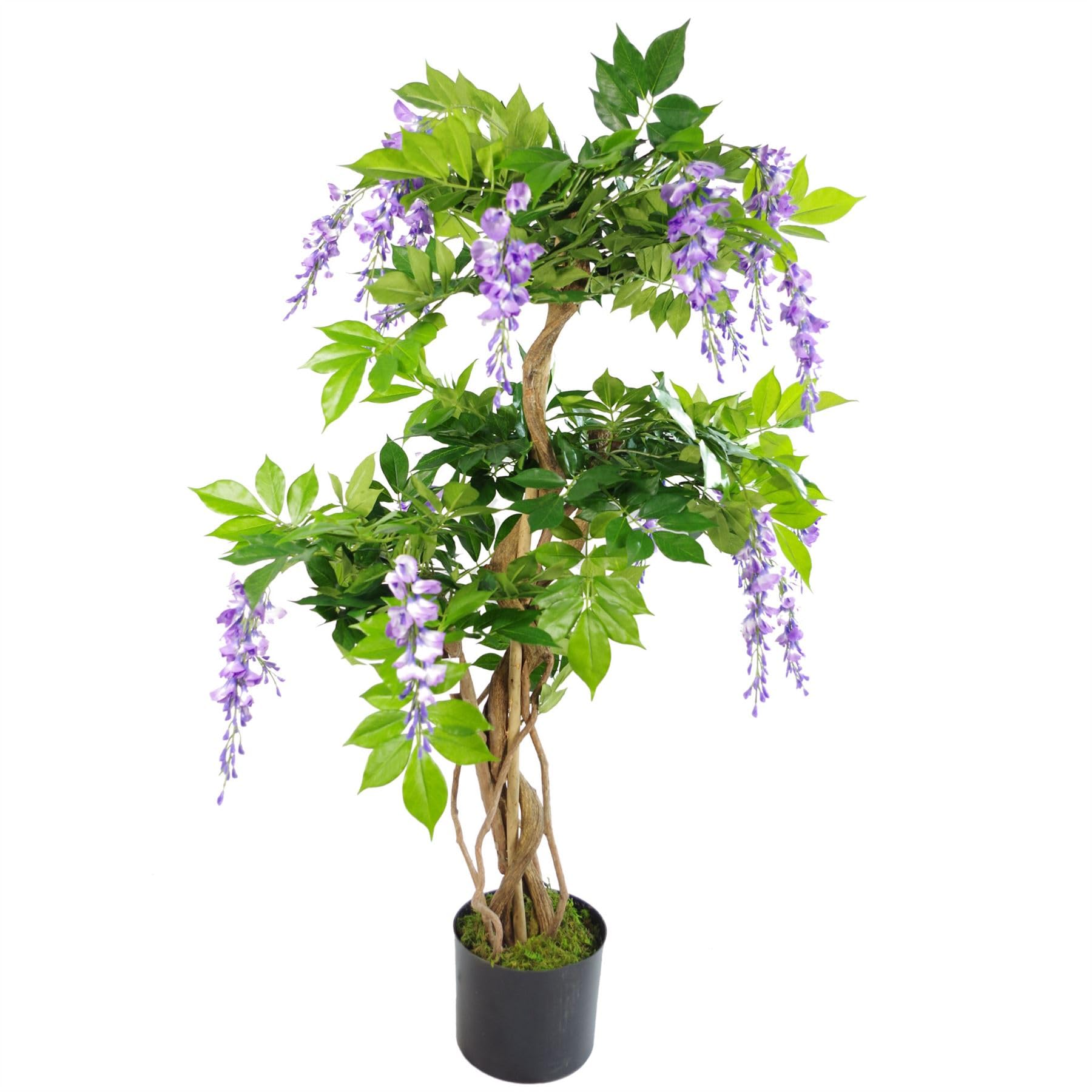 Leaf Künstlicher Wisteria-Baum, 110 cm, Violett