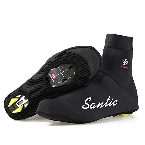 Santic Fahrrad Überschuhe Thermo Radüberschuhe Winter Überschuhe MTB Winddicht mit Fleece 41-42