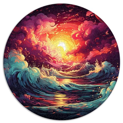 Puzzle „Ocean Thrills“, farbenfrohe Puzzles 1000 Teile, 26,5 x 26,5 Zoll, lustiges Geschenk, jedes Teil ist einzigartig – anspruchsvolles, unterhaltsames Spiel für die ganze Familie