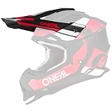 O'NEAL | Motorradhelm-Ersatzteile | Enduro Motocross | Ersatzschirm für den 2SRS Helmet SPYDE V.23 | Spare Visor 2SRS Helmet SPYDE V.23 | Schwarz Rot Weiß | One Size