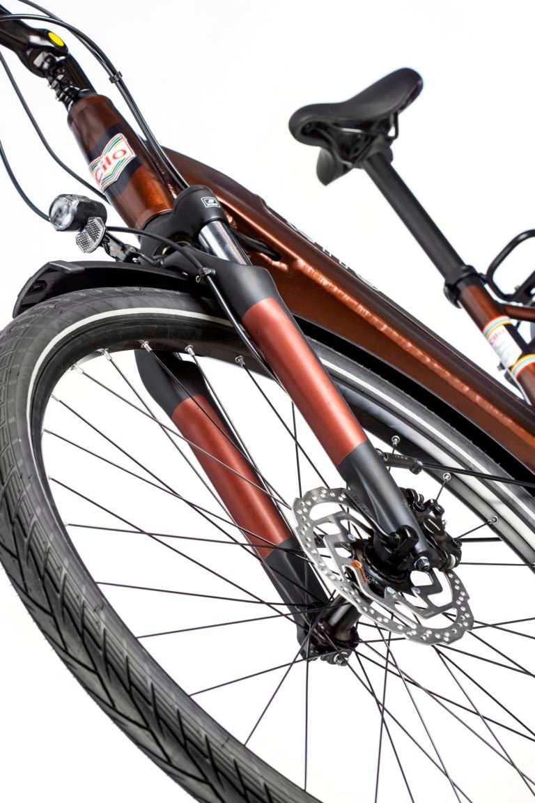 Cilo E-Bike "Cityliner CCL02+ Chocolate", Shimano, Acera M360, Mittelmotor 250 W, Pedelec, Elektrofahrrad für Damen u. Herren, Cityrad 3