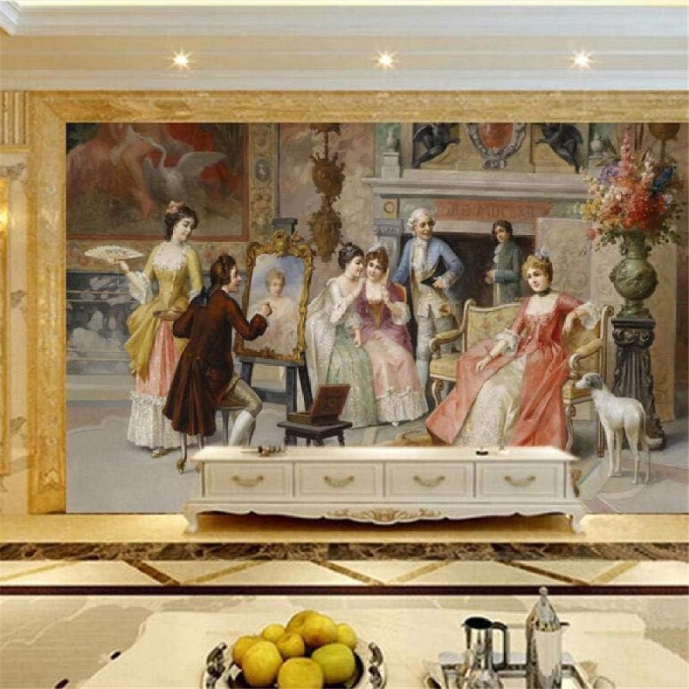 Zeichen Blumen Tier Hunde 3D Tapete Poster Restaurant Schlafzimmer Wohnzimmer Sofa TV Dekorative Wand-250cm×170cm