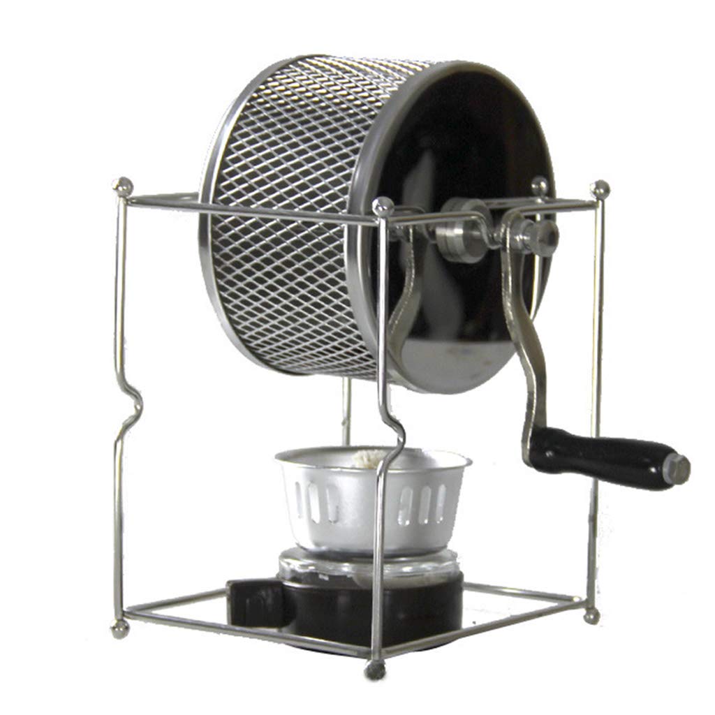 Edelstahl Manuelle Kaffeemühle Handkurbel Kaffeemühle Hause Röstmaschine Erdnussröster Maker Bedienen