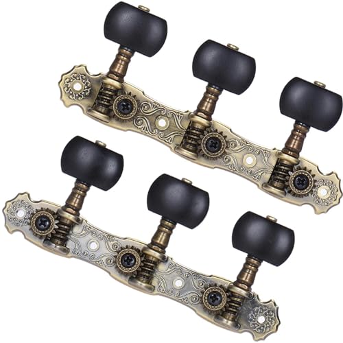 Strings Tuning Pegs Mechaniken Für Gitarre 2 Stück Gitarren-Tuning-Nägel, vergoldet, Akustikgitarren-Kopfplatte, 1:16 Stimmschlüssel, Knopf, Saiten-Tuner (Color : Bronze Plated)