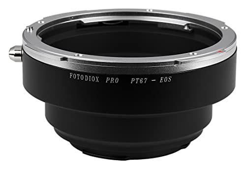 Fotodiox Pro Lens Mount Adapter, Pentax 67/67II Lens to Canon EOS Camera Mount Adapter, for Canon EOS 1D, 1DS, Mark II, III, IV, 1DC, 1DX, D30, D60, 10D, 20D, 20DA, 30D, 40D, 50D, 60D, 60DA, 5D, Mark II, Mark III, 7D, Rebel Series